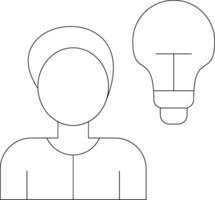 Thinking Creative Icon Design vector