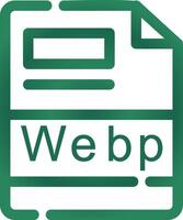 Webp Creative Icon Design vector