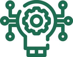Technology Disruption Creative Icon Design vector