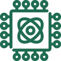Quantum Technology Creative Icon Design vector
