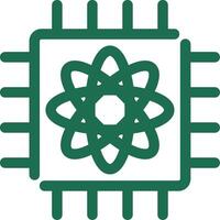 Quantum Computer Creative Icon Design vector