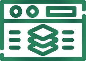 Full Stack Developer Creative Icon Design vector