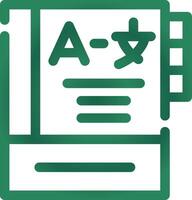 Language Learning Creative Icon Design vector