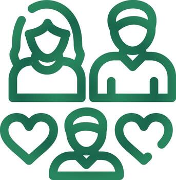 Line Gradient Circle vector