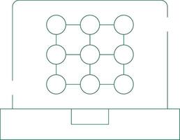 Pattern Recognition Creative Icon Design vector