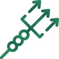 Trident Creative Icon Design vector