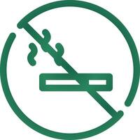 No Smoking Area Creative Icon Design vector