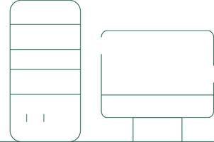 Computer Creative Icon Design vector