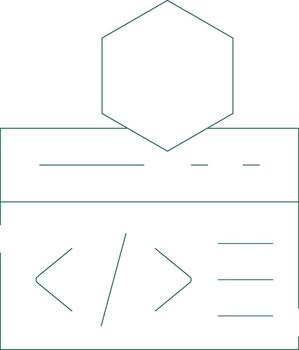 Coding Creative Icon Design vector