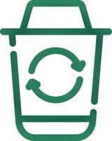 Recycle Bin Creative Icon Design vector