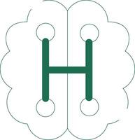 Humanoid Robot Creative Icon Design vector