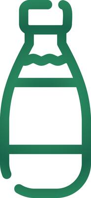 Milk Bottle Creative Icon Design