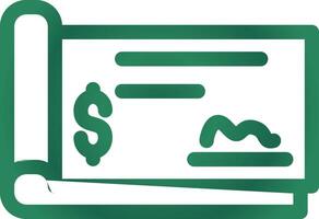 Cheque Creative Icon Design vector