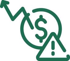 Macroeconomic Risk Creative Icon Design vector