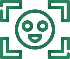 Face Detection Creative Icon Design vector