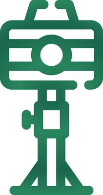 Camera Stand Creative Icon Design