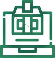Online Voting Creative Icon Design vector