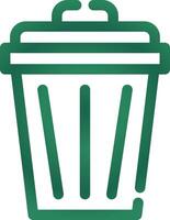 Trash Can Creative Icon Design vector