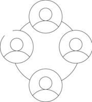 Networking with People Creative Icon Design vector