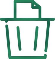 Paper Bin Creative Icon Design vector