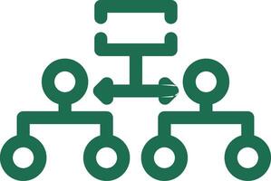 Labeled Hierarchy Creative Icon Design vector