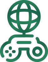 Global Gaming Creative Icon Design vector