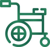 Wheelchair Creative Icon Design vector