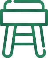 Stool Creative Icon Design vector