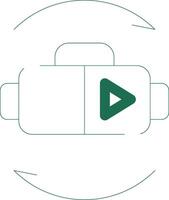 Virtual Reality Creative Icon Design vector