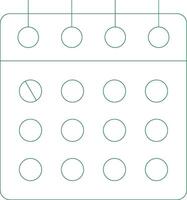 Calendar Creative Icon Design vector