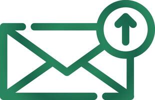 Upload Email Creative Icon Design vector