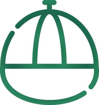 círculo de gradiente de línea vector