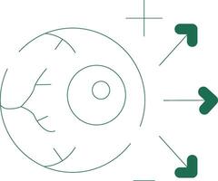 Longsighted Creative Icon Design vector