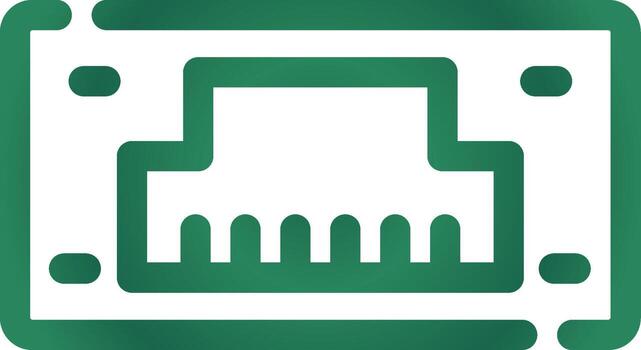 círculo de gradiente de línea vector