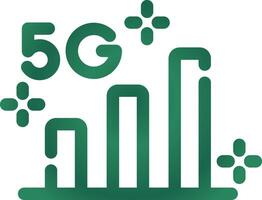 5G Creative Icon Design vector