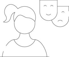 Drama Creative Icon Design vector