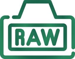 Raw Creative Icon Design vector