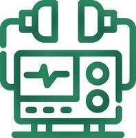 Defibrillator Creative Icon Design vector