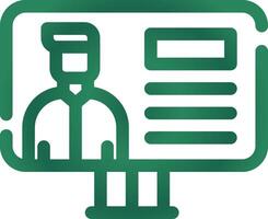 Online Lecture Creative Icon Design vector