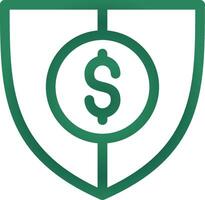 Shield Money Creative Icon Design vector