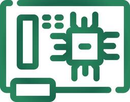 Circuit Board Creative Icon Design vector