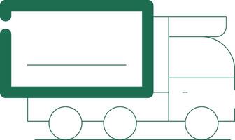 Cargo Truck Creative Icon Design vector