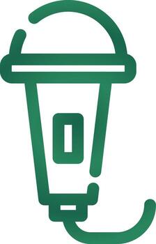 círculo de gradiente de línea vector