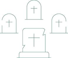 cementerio creativo icono diseño vector