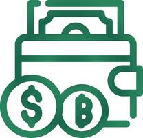 Cryptowallet Creative Icon Design vector