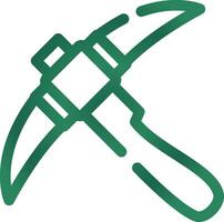 Pickaxe Creative Icon Design vector