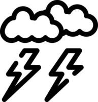 Lightning Creative Icon Design vector