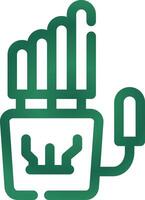 Robot Hand Creative Icon Design vector