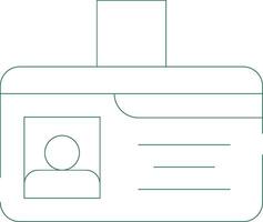 Identification Card Creative Icon Design vector