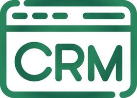 CRM Creative Icon Design vector